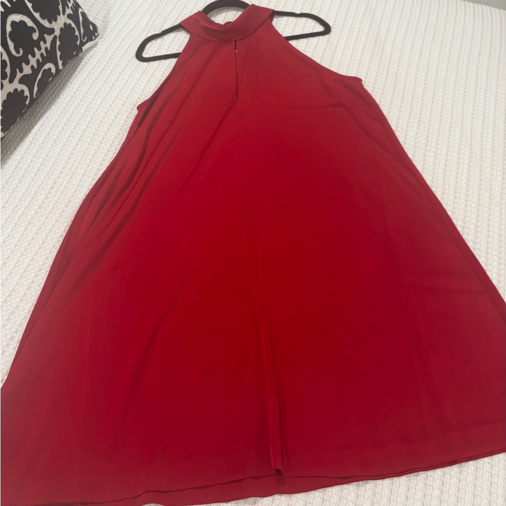 Banana Republic Red Satin Mini Dress - Picture 5 of 5